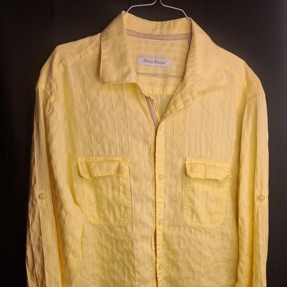 Tommy-bahama Men's Yellow Shirt